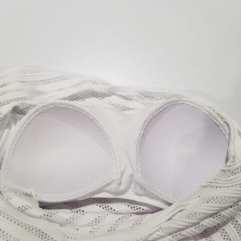 Lauren Ralph Lauren Ottoman Mesh One Shoulder One-Piece Size 14 - Picture 11 of 14